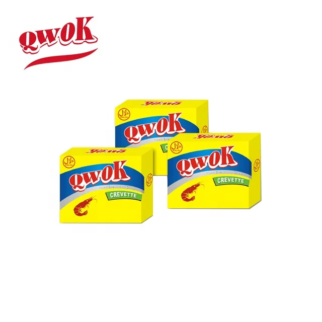 High quality low price China QWok 5g wholesale cooking cube soup powder china famous brand african food  shrimp  flavors OEM