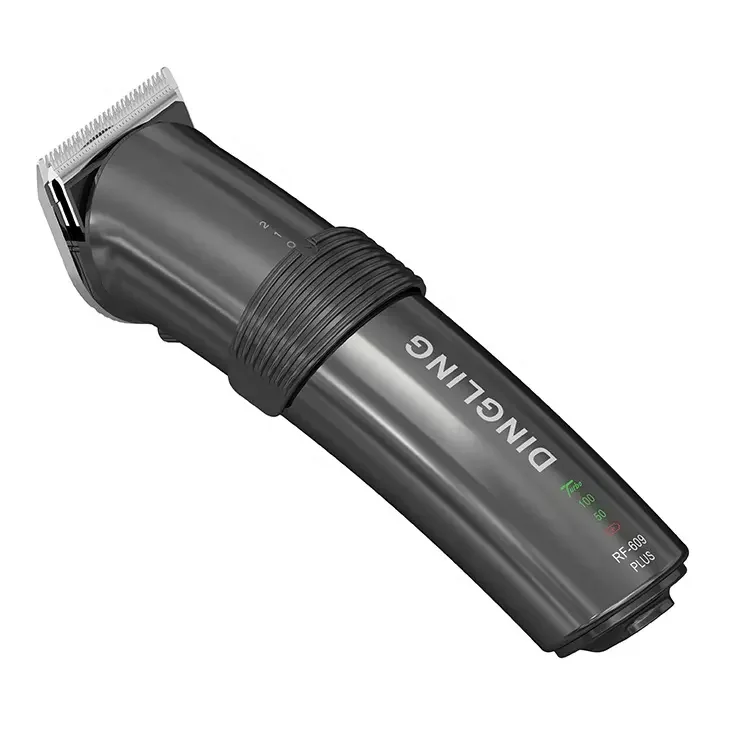 Dingling Professional Salon Use  Adjustable Blade Digital Display Electric Hair Trimmer Clipper Cordless Hair Clippers For Men