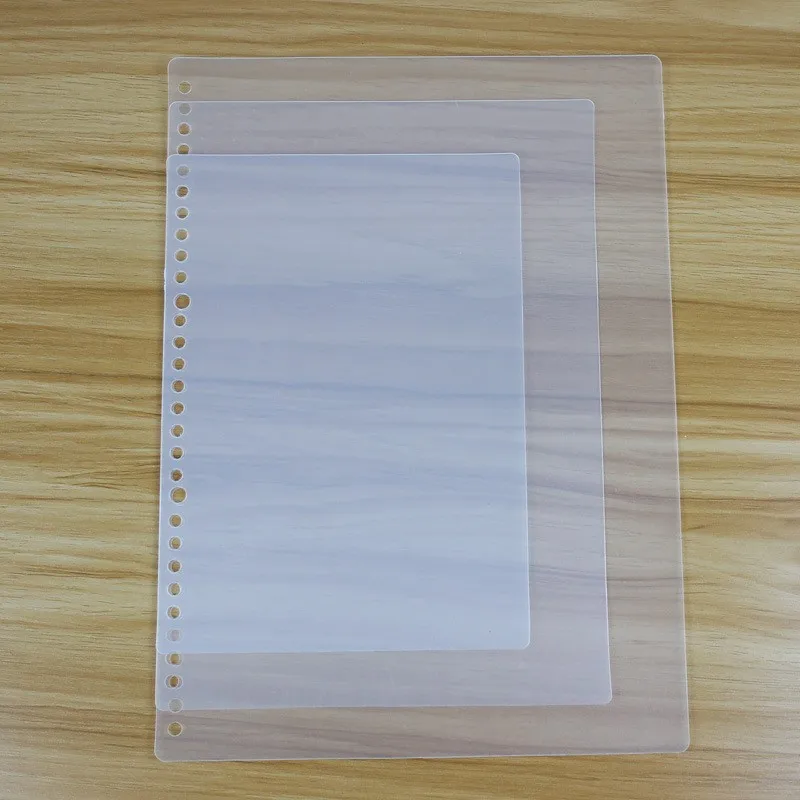 A4 B5 A5 Matte Hard 0.5MM Plastic Polypropylene Sheet Loose-leaf Book Binding Notebook Covers PP Sheet
