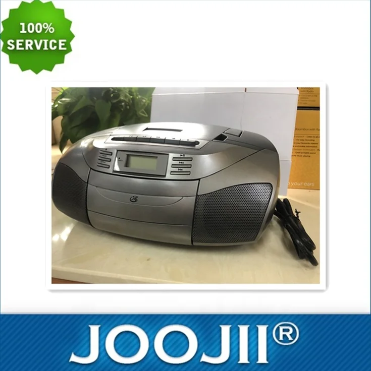Portable stereo FM radio with CD Cassette Player