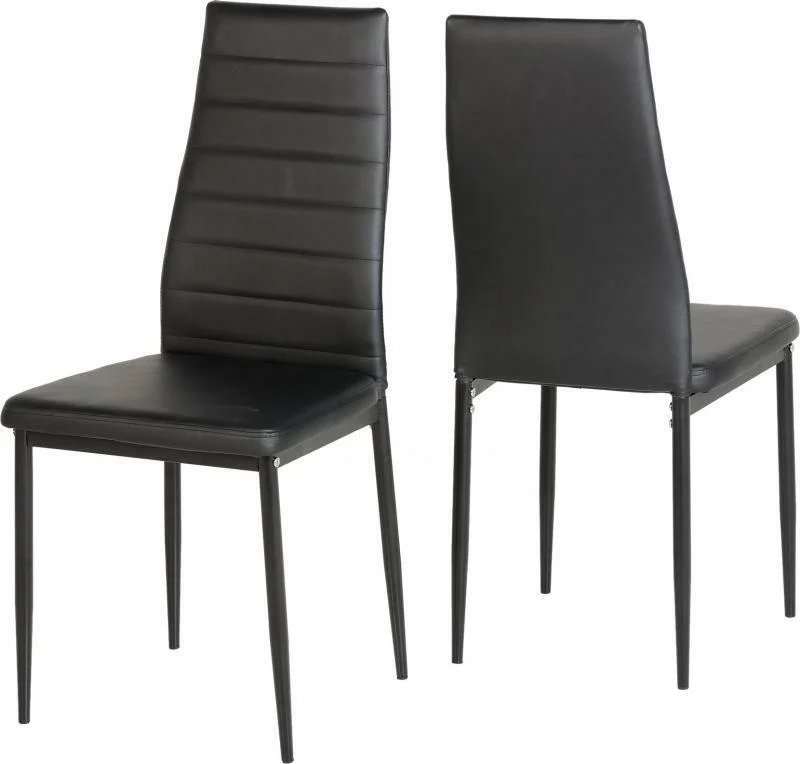 High Quality Living Room Furniture Restaurant Table Sets 6 Pieces Leather PVC Chairs with 1 Tempered Glass Dining