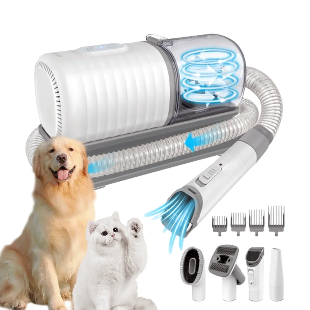 Grooming Kit Pet with  Clipper Grooming Brush Nozzle Brush