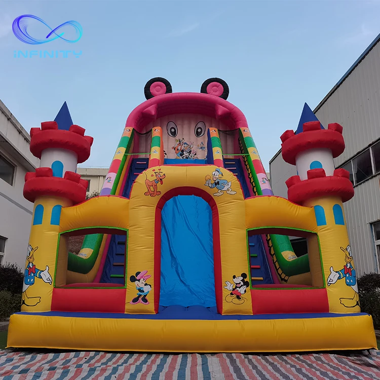 Factory price 11m inflatable giant slides commercial grade inflatable dry slide inflatable slide for adults