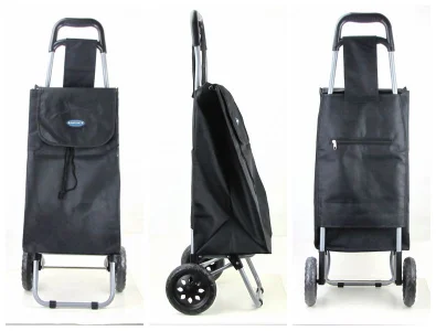 2 wheels high quality shopping trolley promotional foldable shopping cart