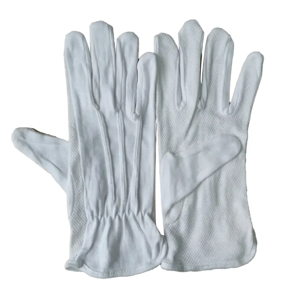 cotton Gloves White White Safety Inspection white Black Cotton Hand Glove ESD Pure safety gloves cotton