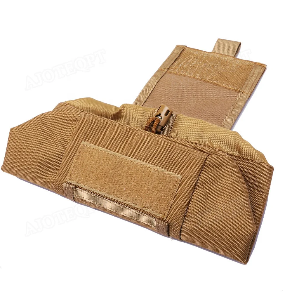 AJOTEQPT Outdoor Camouflage Molle Pouch Tactical Storage Accessory Folding Recycling Waist Bag