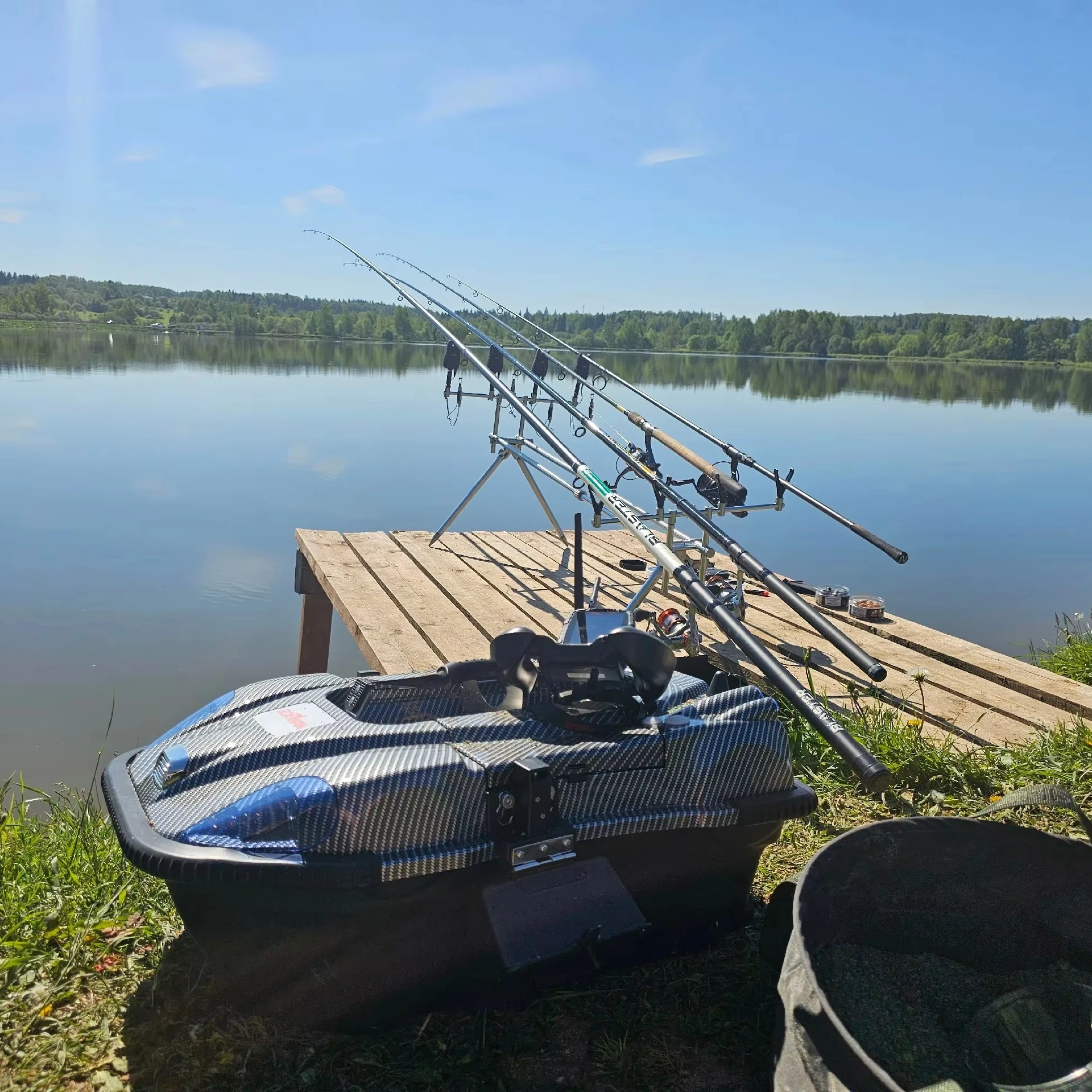 Boatman Leader Pro Bait Boat Tackle 7 kg Loading Bait Remote Control 500M with Gps and Sonar for Carp Fishing Bait Boats