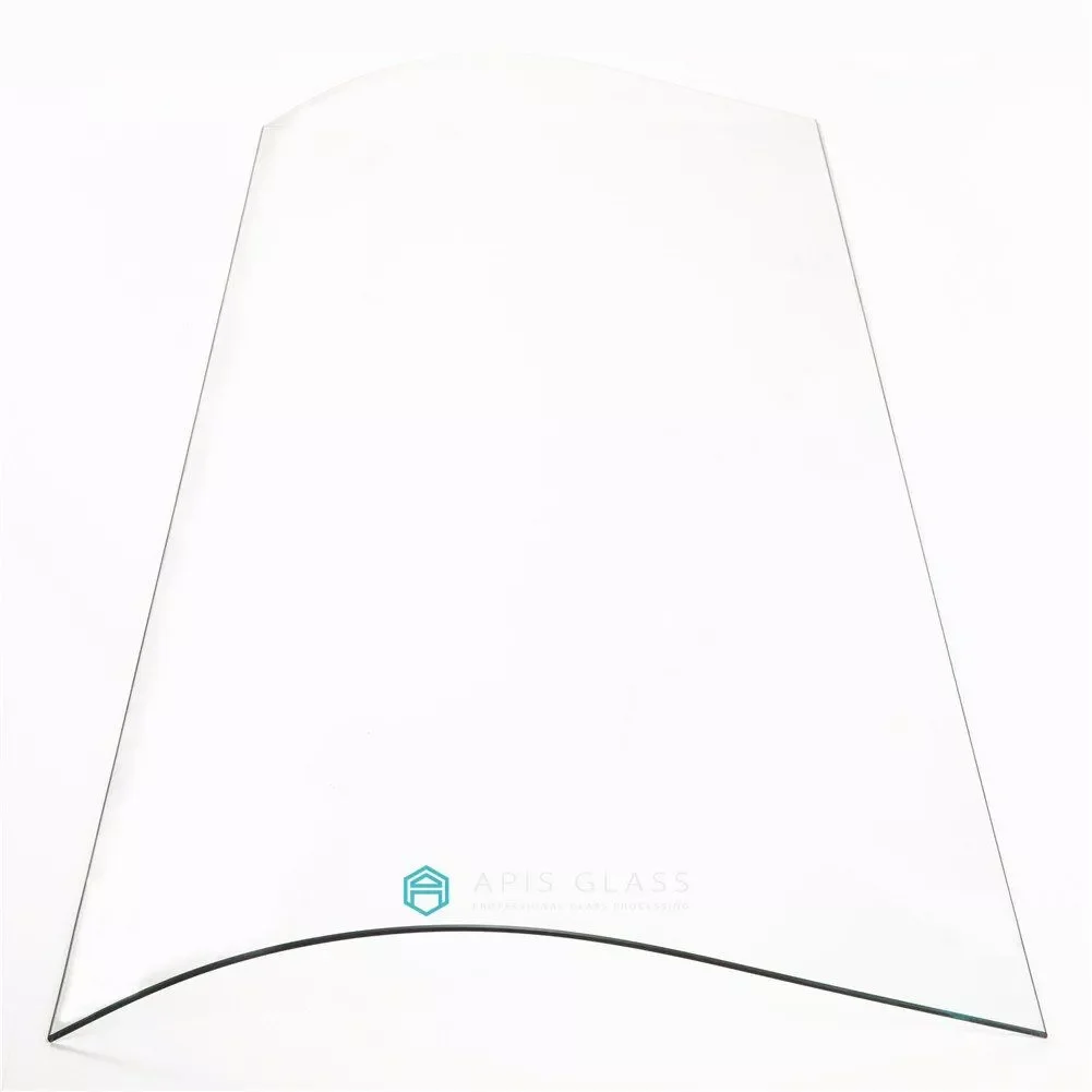 China custom big size curved tempered glass bent toughened  panels supplier Europe quality bent shower room glass