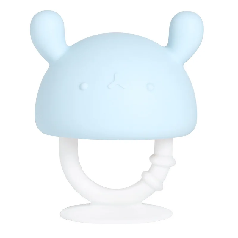 Custom Babies Bpa Free Soothing Pain Sensory Chewable Unicorn Ring Kid Teething Silicone Teether glove baby toy