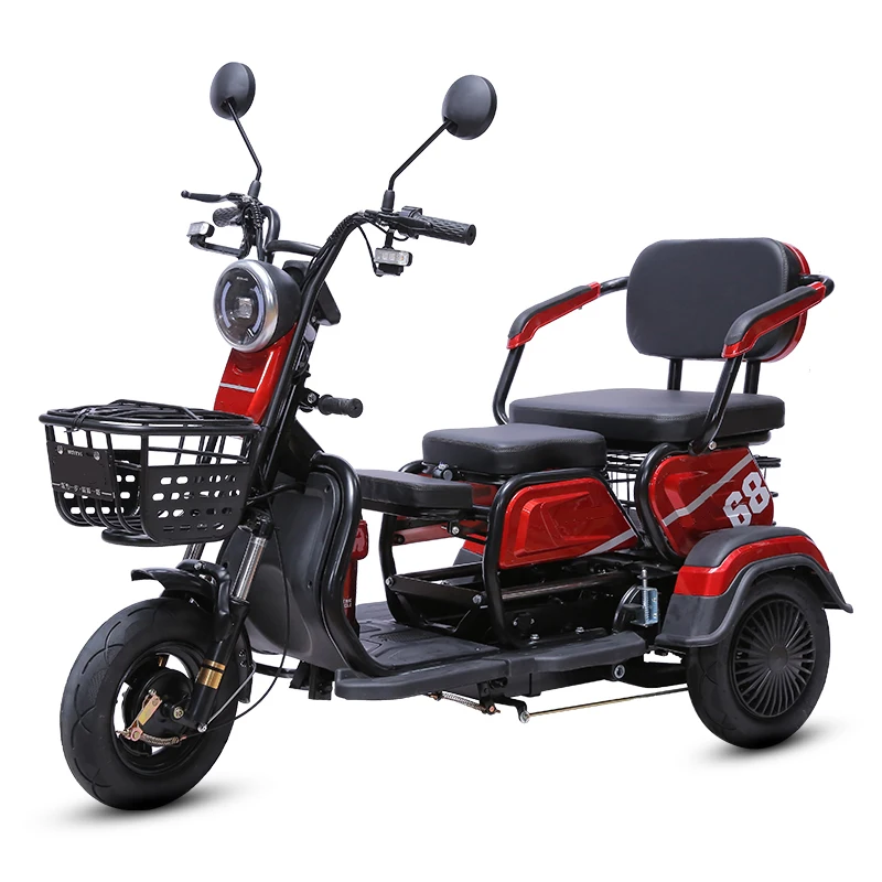 new design passenger double usage for passengers or electric cargo electrical bike  electric tricycle ebike