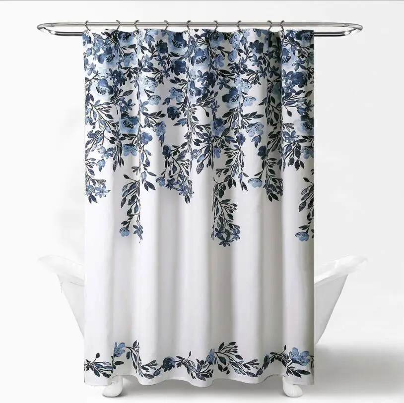 Bonfull Classic printing Shower Curtain 100% polyester water proof Shower Curtains for bathroom