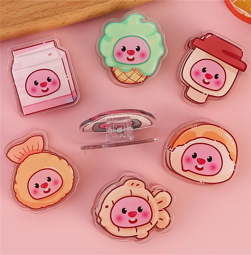 Acrylic PP clip cute folder animation account folder LOW price kawaii cartoon anime two-sided custom plastic clip