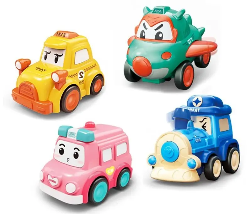 Hot Sale Truck Car Interior Vehicle Mini Plastic Friction Toy Cars Cartoon Toys For Kids