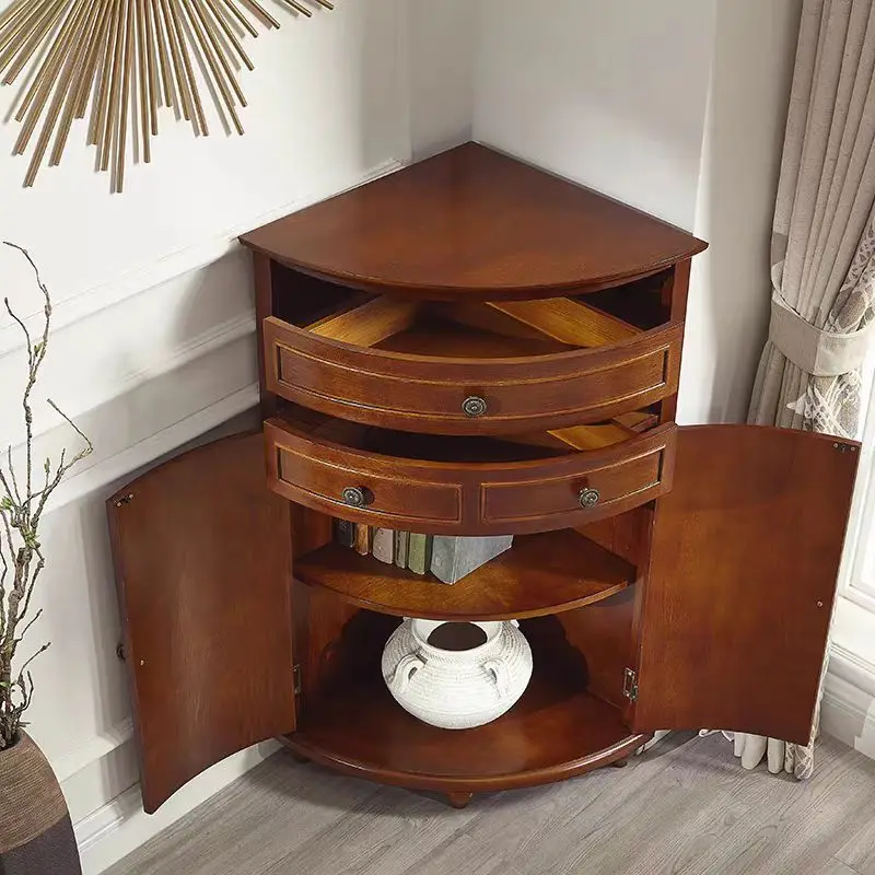 Newest Modern Design Corner Wood Cabinet Home Furniture