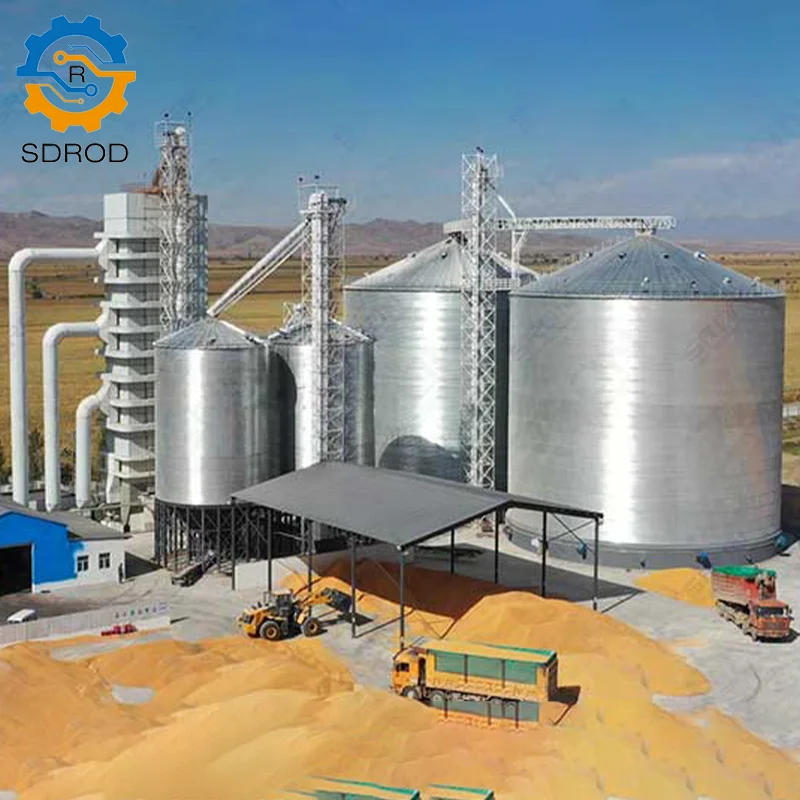 SDROD Brand CE&ISO certification Grain storage equipment corn storage tanks feed grain steel plate silo