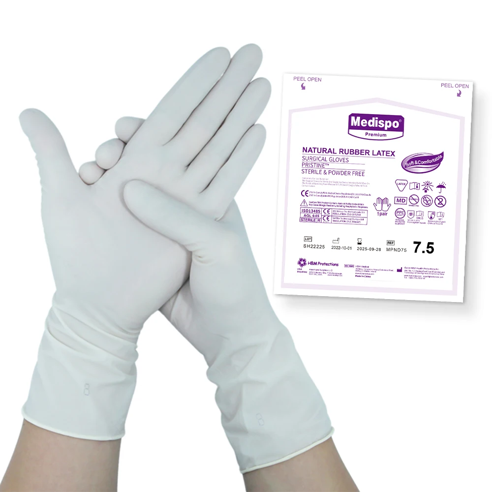 China latex gloves manufacturers disposable latex glove powder free medical latex glove