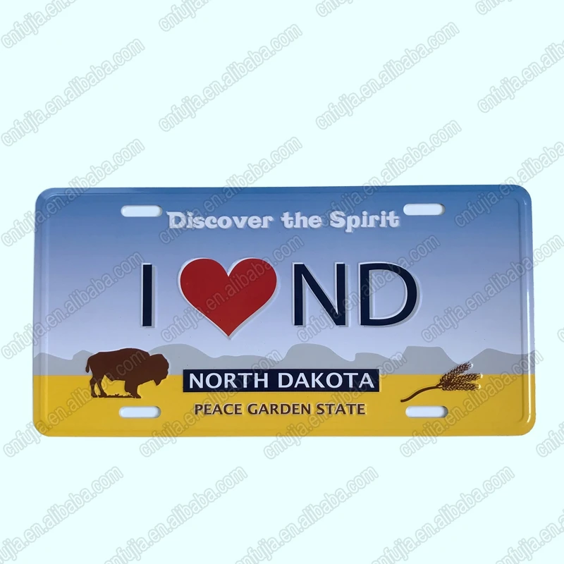 USA California wall decor embossed souvenir  metal aluminum car License plate