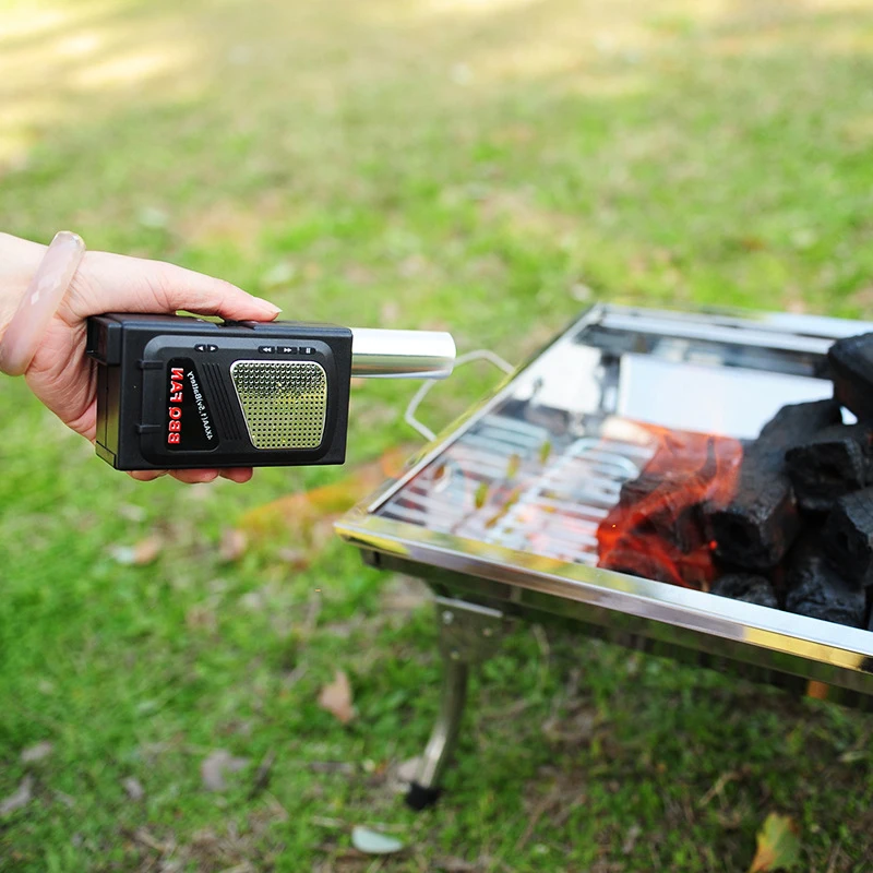 Portable Handheld Electric BBQ Fan Air Blower for Outdoor Camping Picnic Barbecue Cooking Tool Grill Accessories