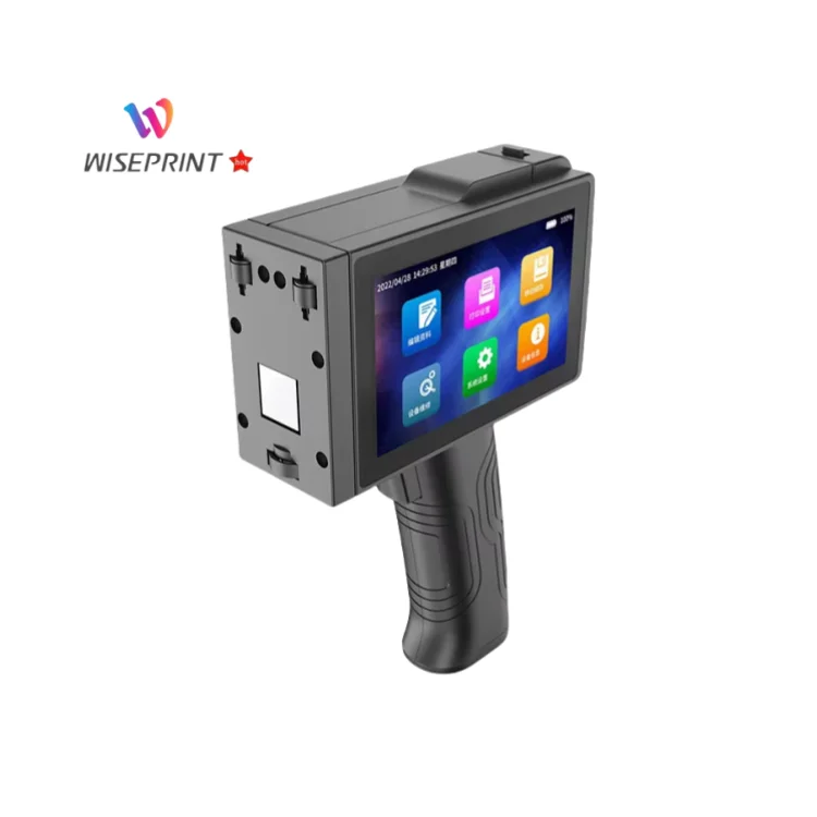 Ручной струйный принтер WISEPRINT TIJ с датой Qr-кодом этикетка со штрих-кодом номер партии упаковка пакет машина для кодирования бутылок