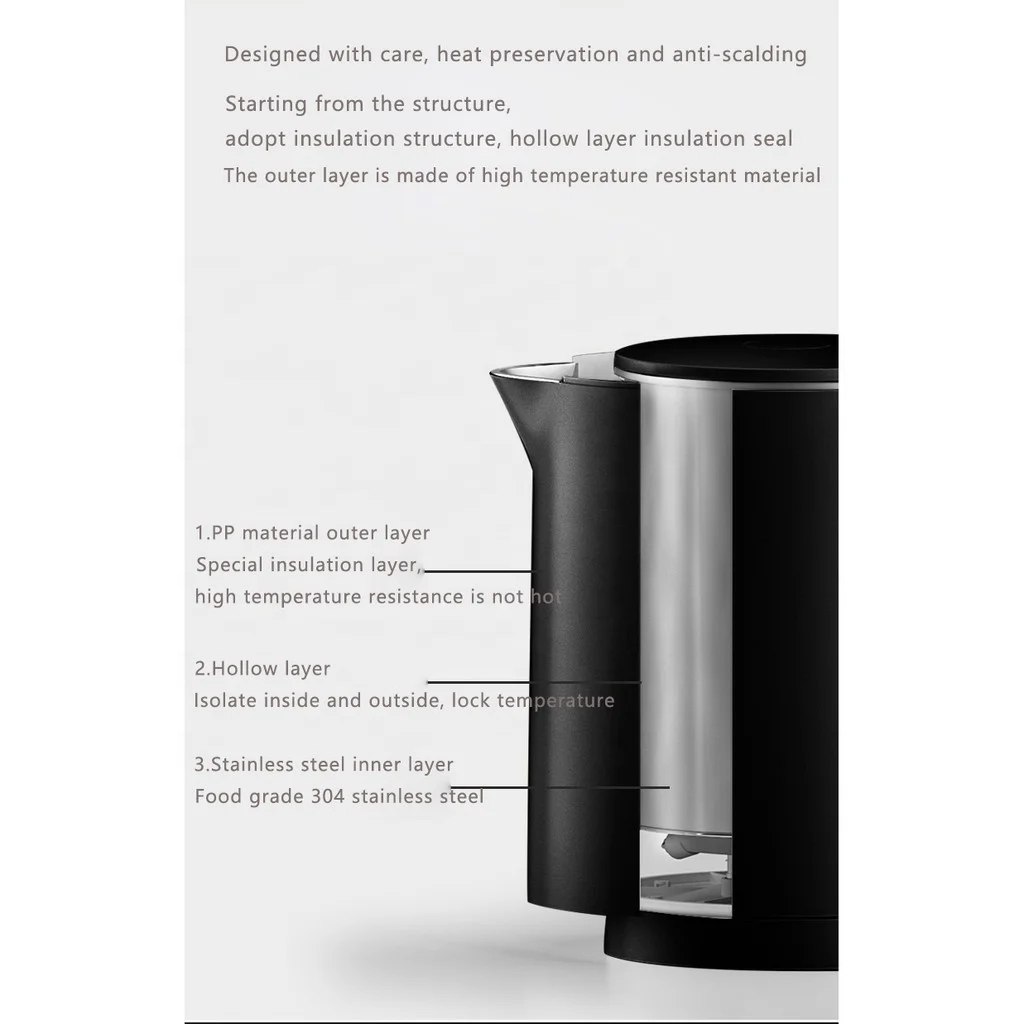 OEM Wholesale Stainless Steel Factory Water Kettles Appliances 1.7l Suppliers Electric Kettle