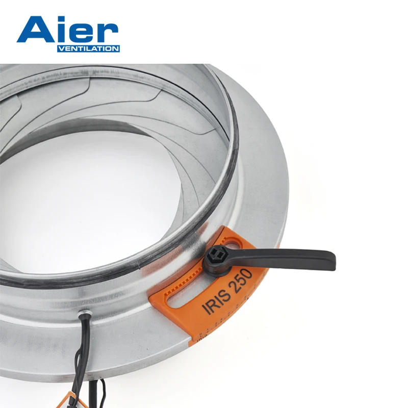 Wholesale Customized Adjustable Iris Damper air volume control damper for round duct