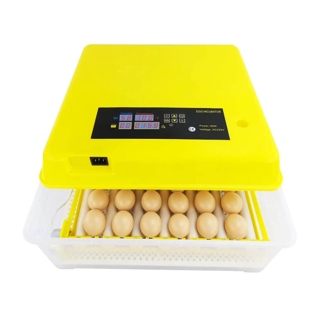 24 chicken solar energy mini egg incubator dual power automatic eggs hatching machine