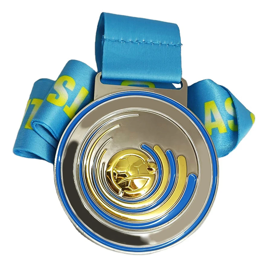 Promotional Virtual Running Epoxy Korea Pvc Qatar Aluminum Jiu-Jitsu Badge Dragon Boat Crystal Custom Enamel Medal