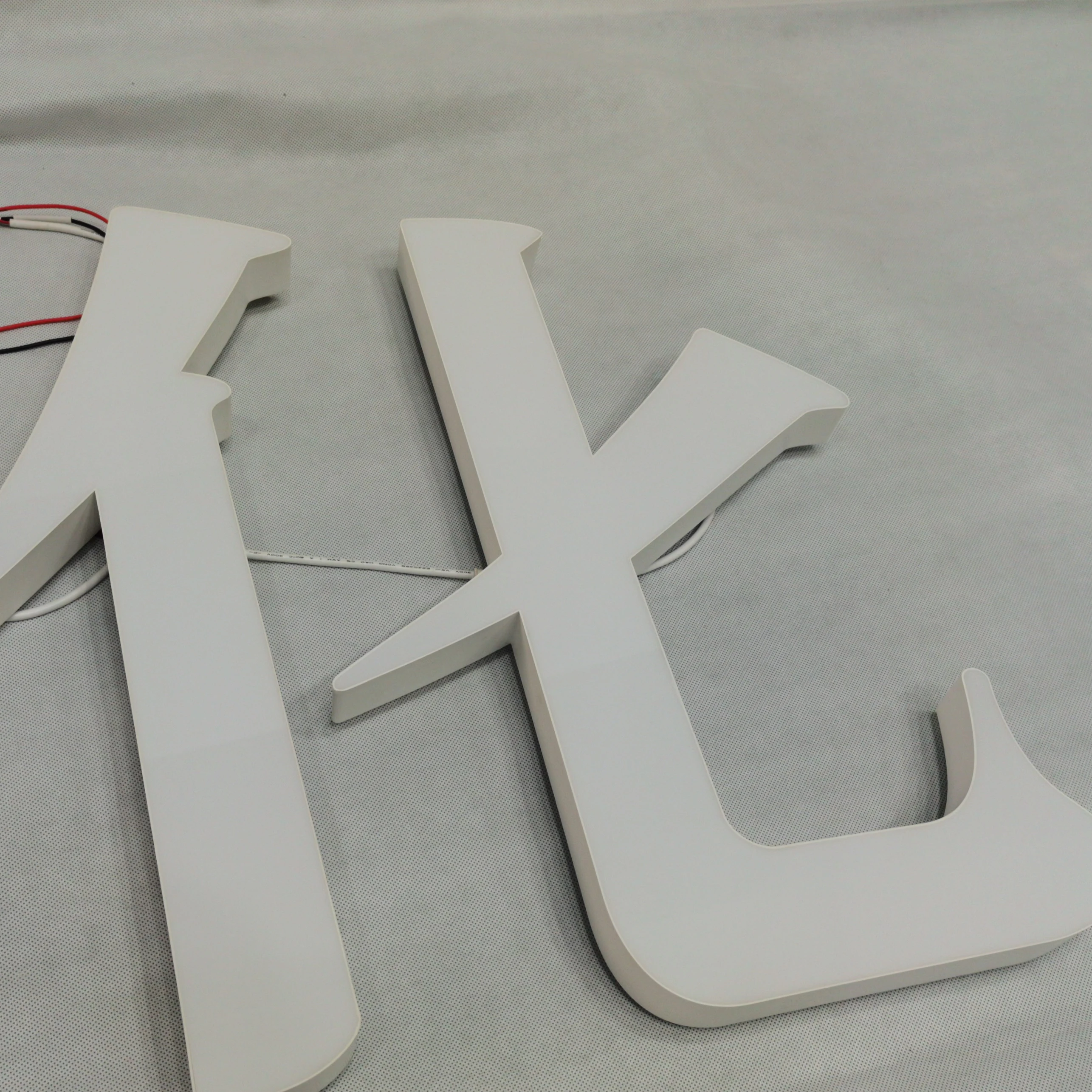 advertising led box display transparent acrylic letter beads