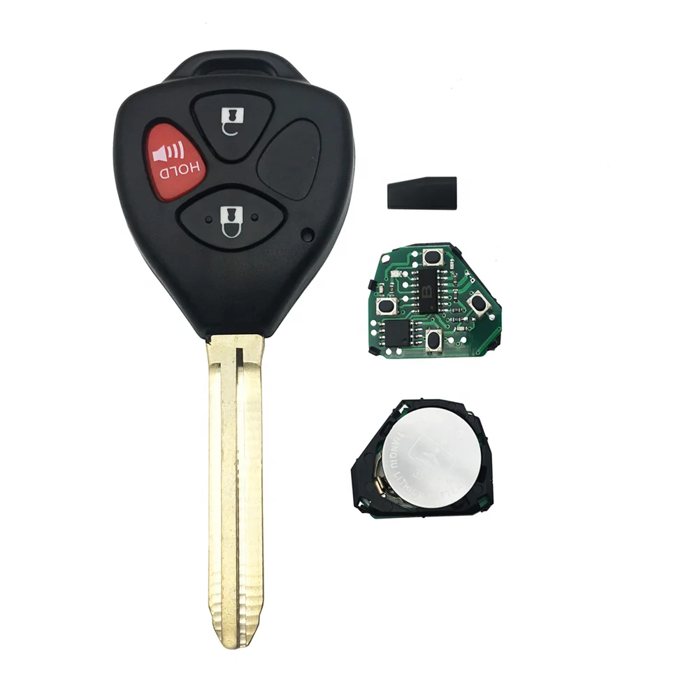 Remote car Key 3 Button 433 MHz  4d67 For 2005 - 2008 Toyota Hilux (CDM b42ta)