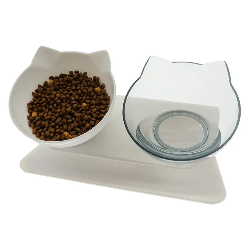  Amazon Non-Slip Double Cat Bowl Dog With Stand Pet Feeding Water For Dogs Feeder Product