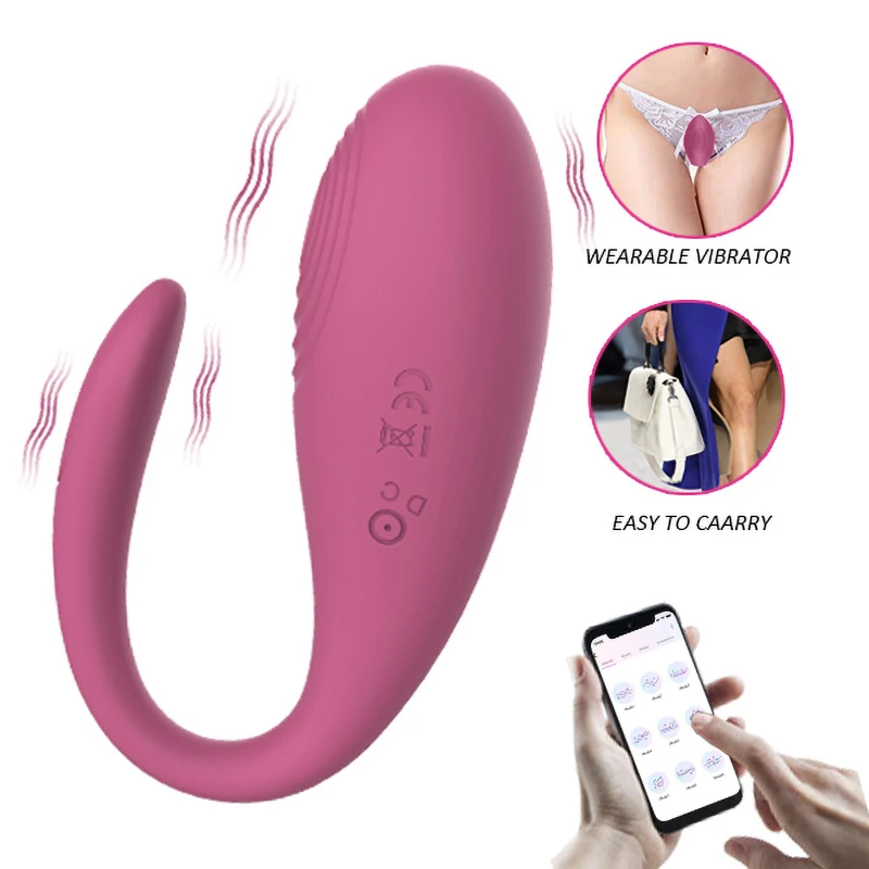 Wholesale Smart APP Wireless G spot Sex Toys for Women Remote Control Vibrating Dildo Flamingo Clitoris Insert Vagina Vibrator