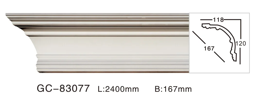 gemei wholesale PU Decorative High Quality Light Weight Cornice Coving Framing Ceiling Ornament for House Indoor Free samples