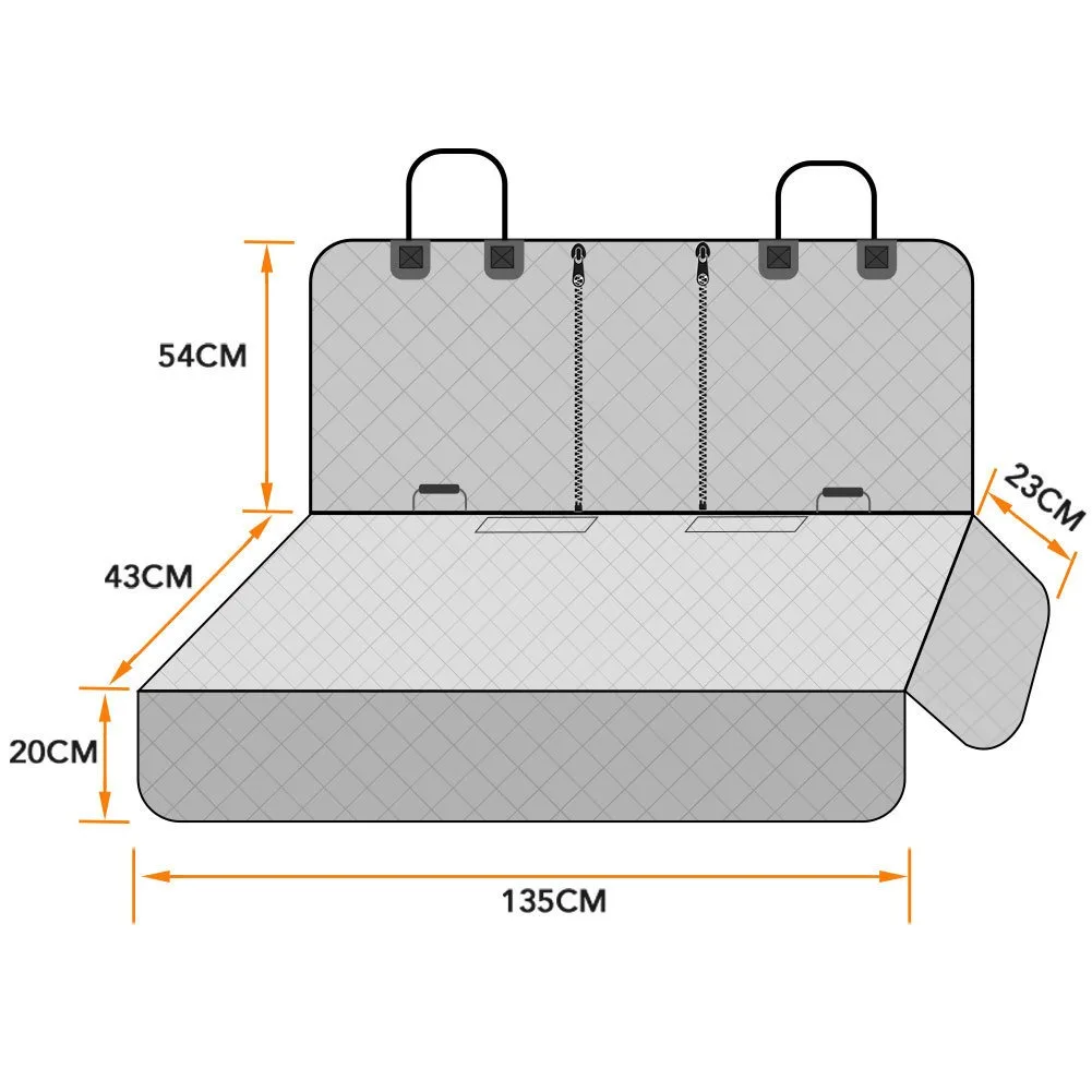 Durable Waterproof Pet Dog Cat Protective Car Seat Cover Scratch Resistant Backseat Dog Car Seat Covers Bench for Pets