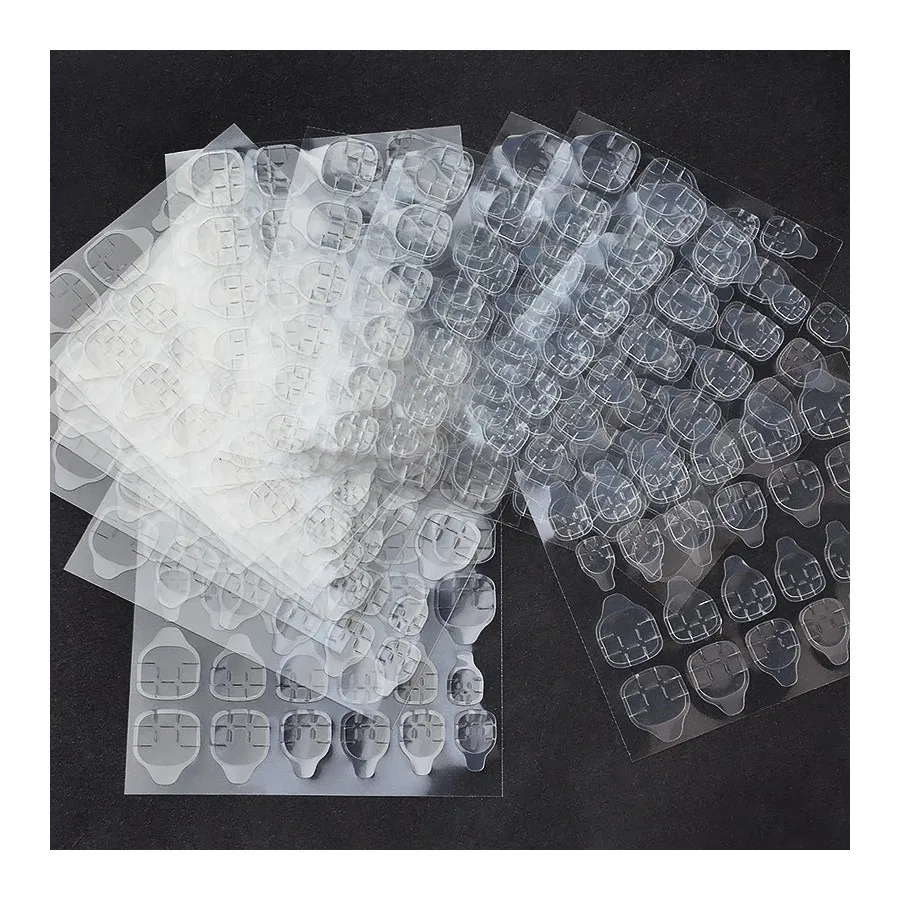 Transparent Adhesive Tabs Waterproof Glue Tabs Double-Sided Nail Jelly Sticker Super Sticky Nail Glue Stickers