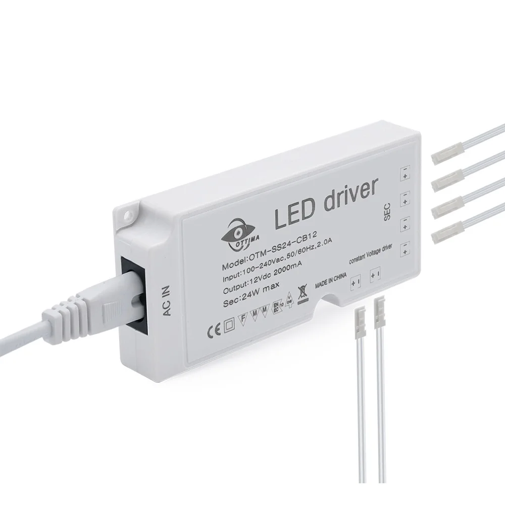 Hot Sale LED Constant Voltage Driver DC12V 24V 18-100W Cabinet Light led driver