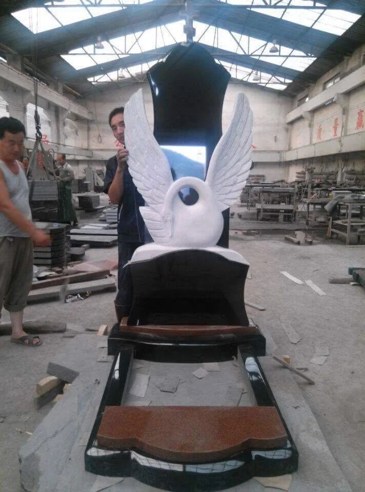 JK Customized monument granite European style funeral monuments