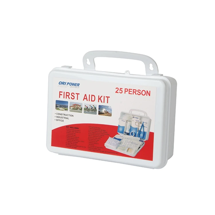 Oripower Customized Wholesale Custom Plastic First aid kit box Portable Medical First Aid Kit for workplace home
