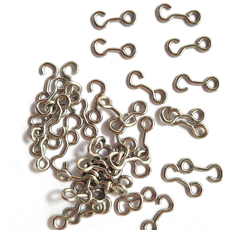 Stainless Steel Fishing Connector Eight- ring Strap Pendant Snap Fishhook Swivels Bait Tackle Hooks Dia1.2-1.4mm