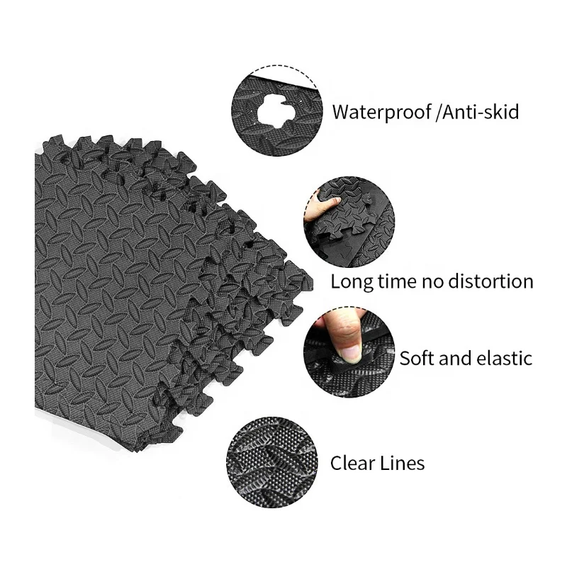 DELUXEFIT Gymnast Custom Foamy Gym Equipment Foam Protective Flooring Gym Mat