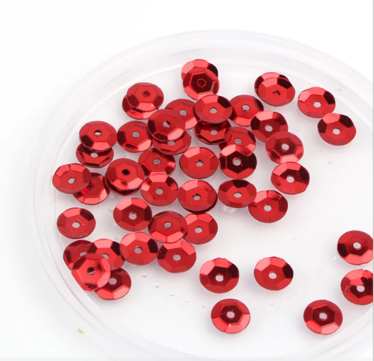 Блестящие круглые Блестки лазерного цвета 6 мм круглая блестящая пайетка для одежды