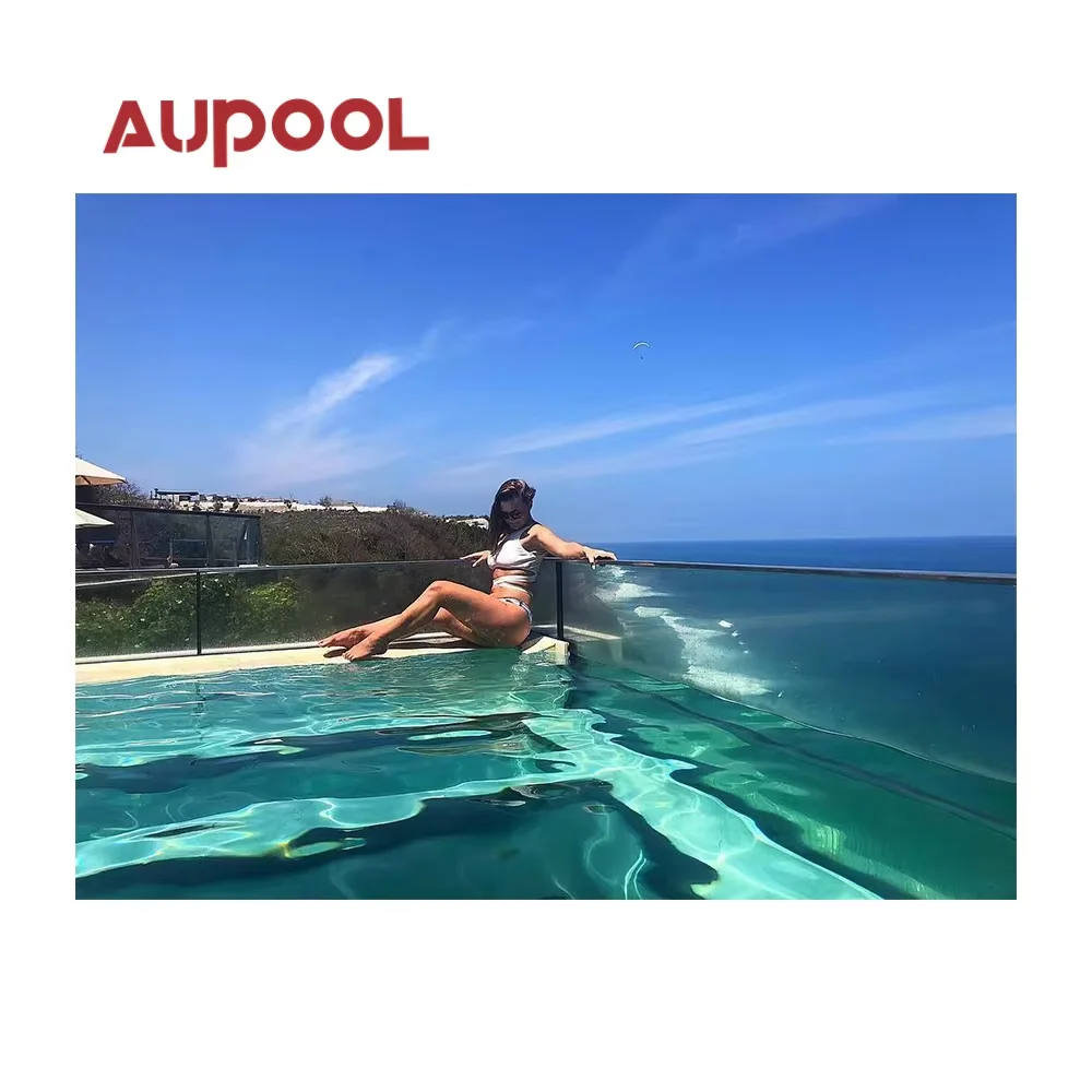 Aaupool 50 мм туннельный цилиндр прозрачный толстый аквариумный акриловый стеклянный листовой бассейн для курортного садового дома