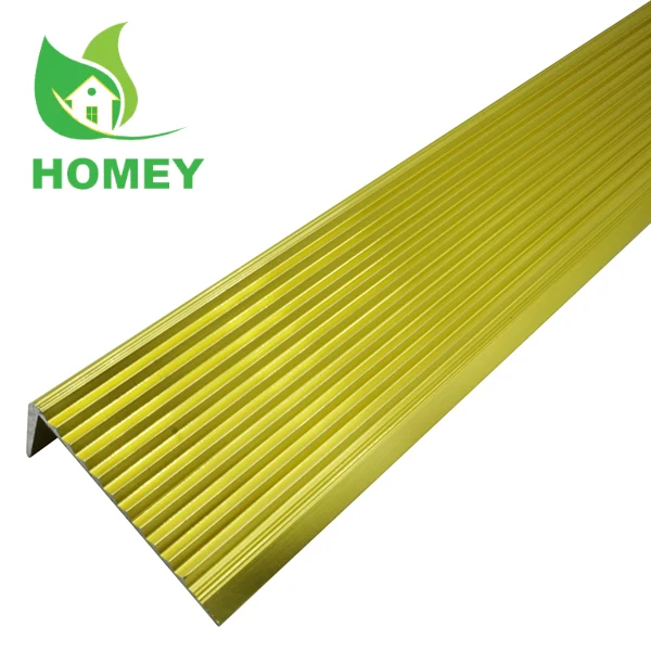 
Homey hot sale anti slip flexible stair nosing floor trim 