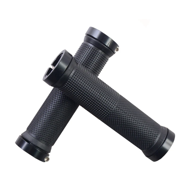 Rubber-locked meat ball horns non-slip shock-absorbing mountain straight handle folding universal bicycle handle