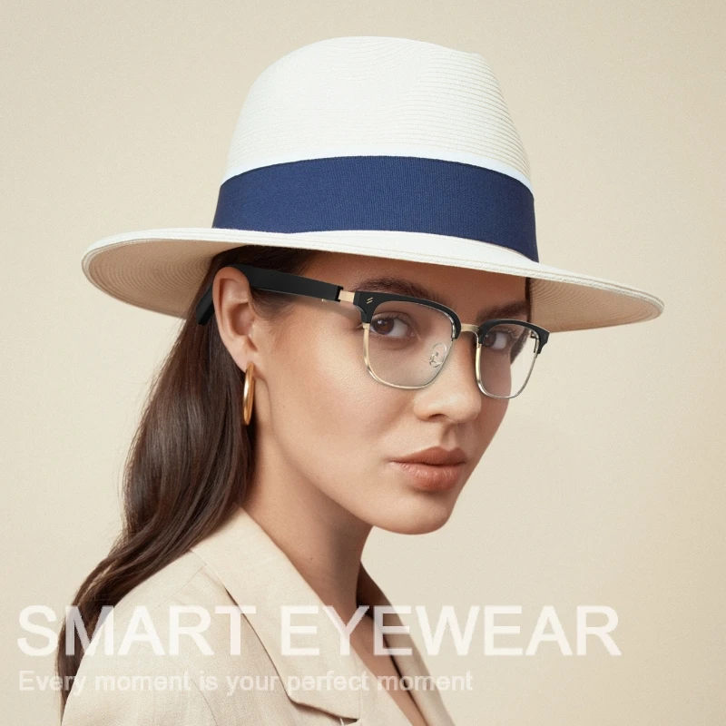 
On stock replaceable frame outdoor IPX4 waterproof wireless bluetooth BT5.0 audio sunglasses stereo smart calling glasses 