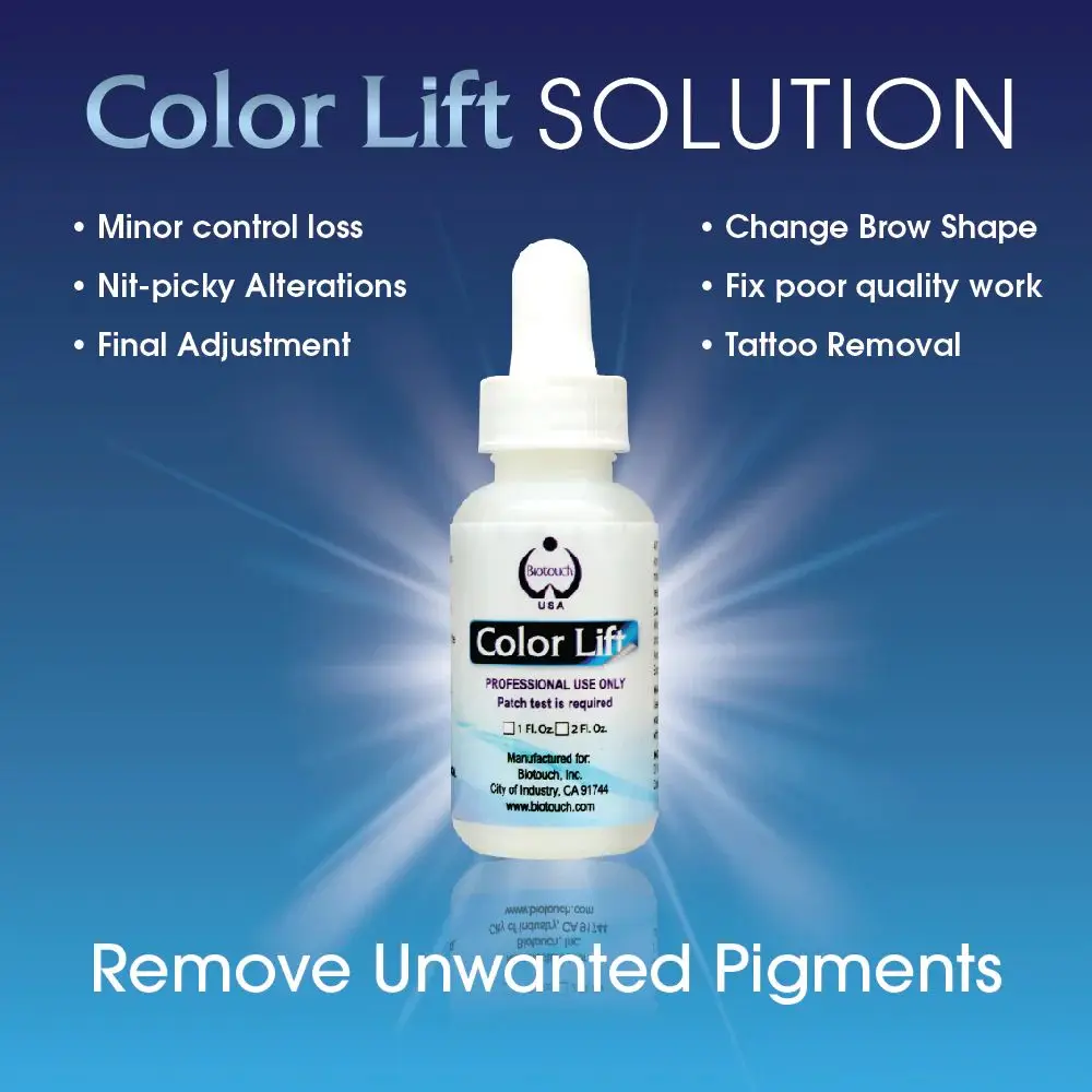 Bio touch Color Lift USA pmu make up removal color 1oz tattoo supplies tattoo ink
