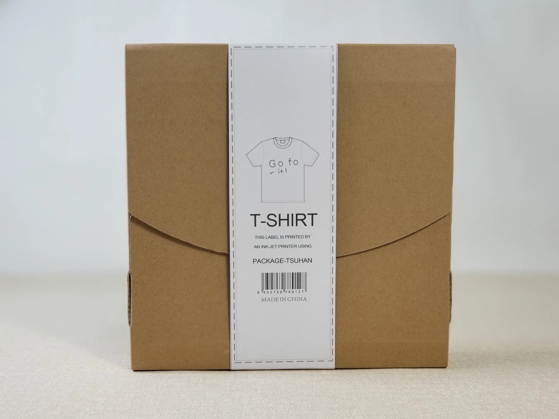 Custom Printed Craft Flat Mailers Rigid Kraft T-Shirts  Postal Express Clothes Packaging Expandable Cardboard Folding Envelope