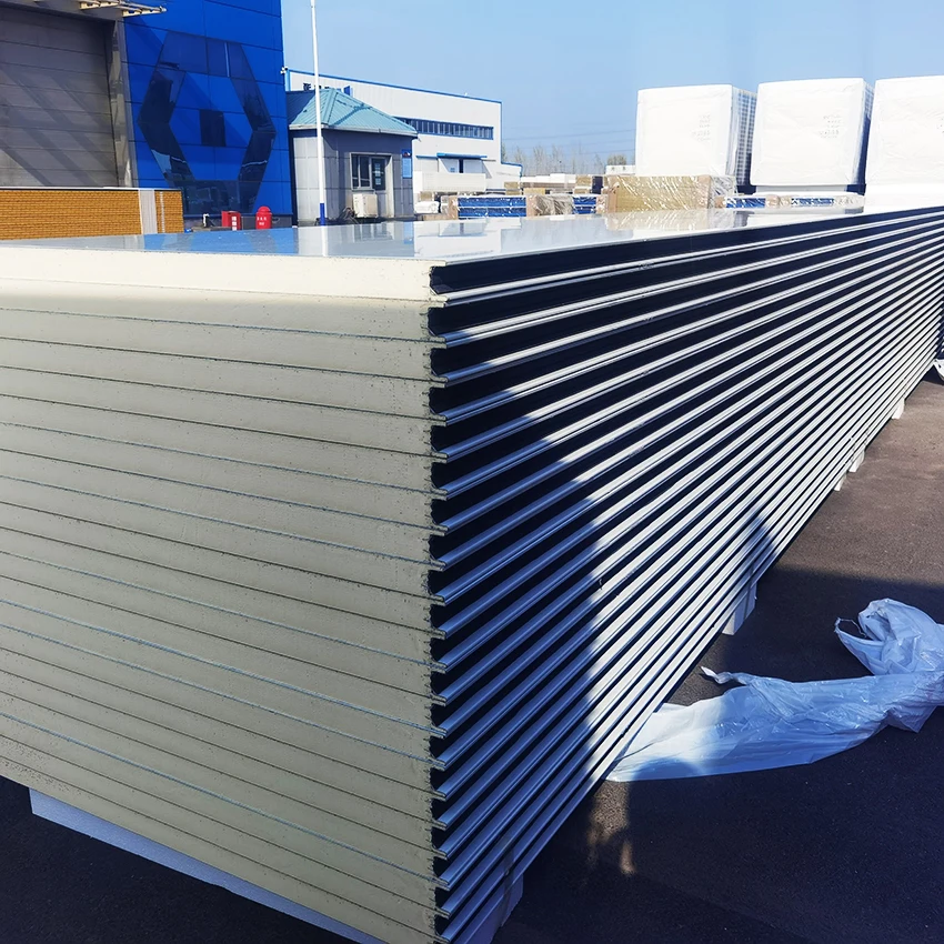 Wholesale Exterior Wall Cladding For Prefabricated House/Decorative Wall Siding Panel/PU Sandwich Panels For Exterior Decoration