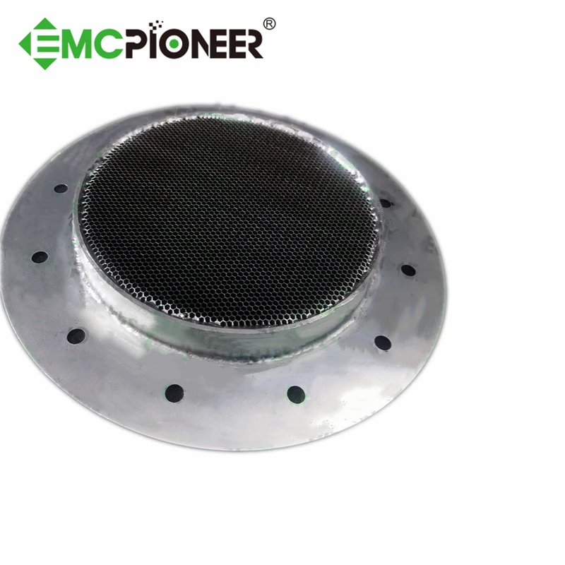 RF honeycomb filter configurations to be adapted to the existing shield structure