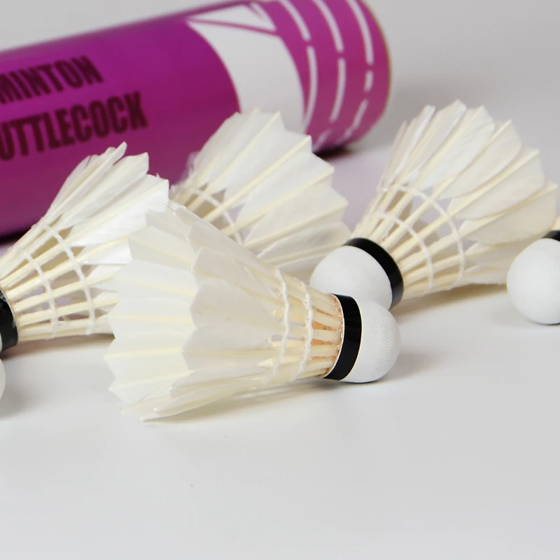OEM Professional Flying Badminton Shuttlecock Duck Feather PU Cork Head Best Durability Philippines Malaysia Asia Tournaments