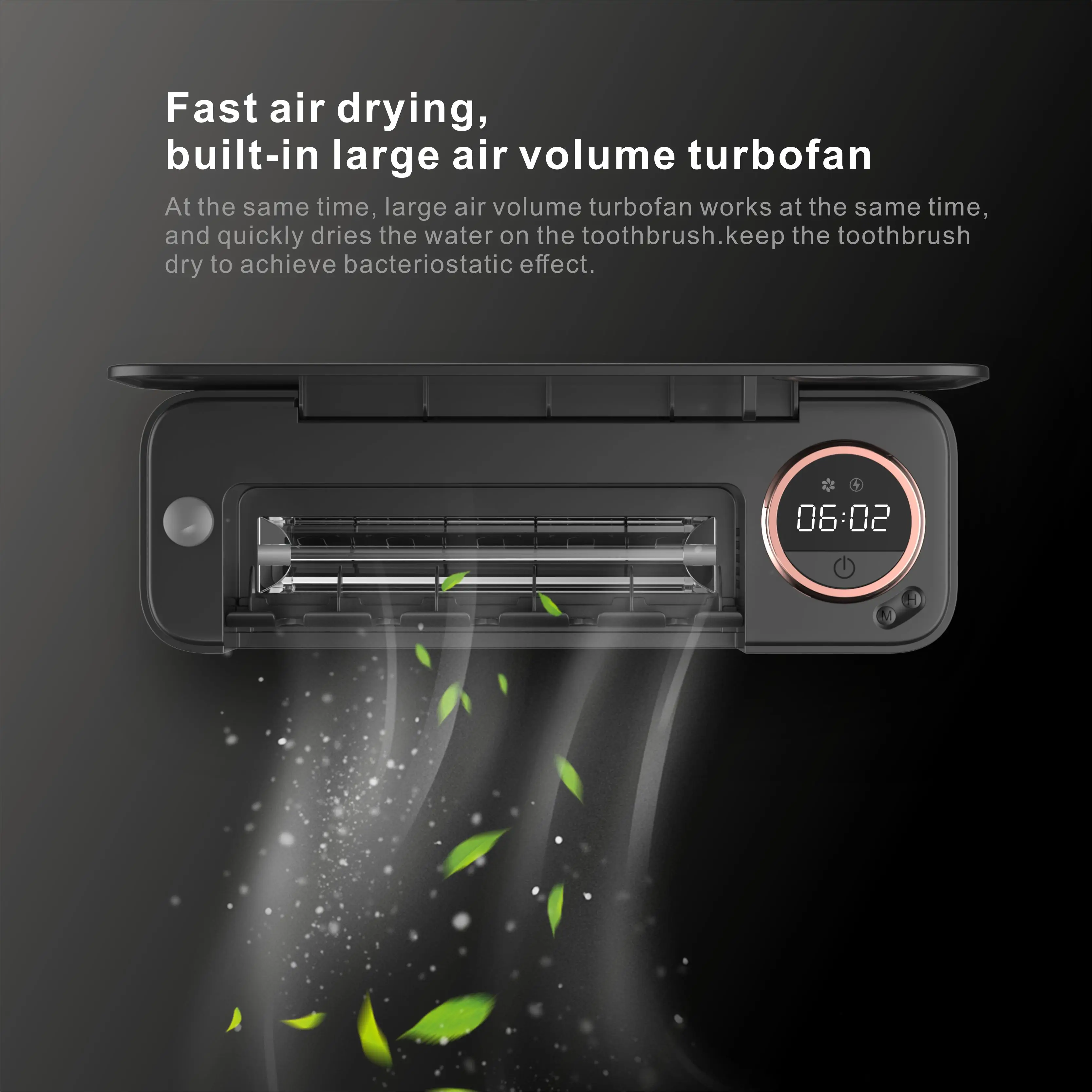 Wind Drying Smart Toothbrush Holder Uv Sterilizing Double Use Wall Mount Tooth Brush Holder Sterilizer For Razor And Toothbrush